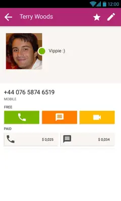 Vippie android App screenshot 2